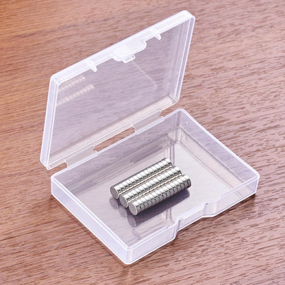 45 Pcs Refrigerator Magnets, 6X2Mm Small round Fridge Magnets, Multi-Use Premium Neodymium Office Magnets for Fridge, Whiteboard, Billboard in Home, Kitchen, Office and School (Silver)