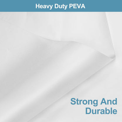 PEVA Waterproof Plastic Snap in Shower Curtain Liner Replacement with 2 Magnets35 W X 55" L for 36" W X 75" L Frosted