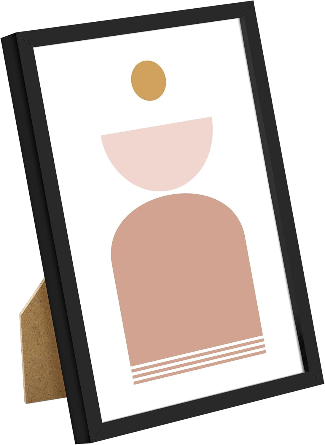 3 Pack 5X7 Picture Frame Bundle with 4X6 Brown Frames