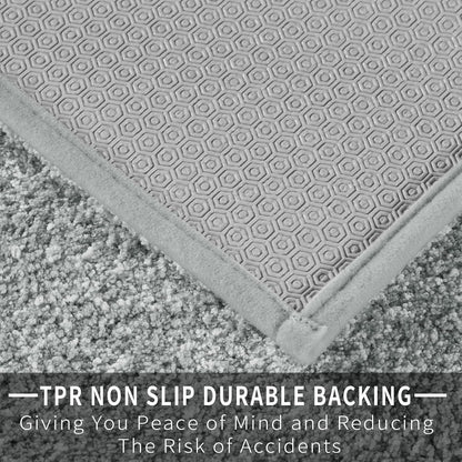 Durable Front Door Mats & Bathroom Rugs Mat, Extra Soft Comfortable Bath Rugs, Non-Slip, Water Absorbent, Thick Bathroom Floor Mats