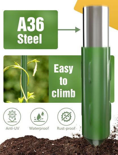 20 Pack 17 in Modular Garden Trellis Kit Cucumber Trellis, DIY 4Ft 5Ft 6Ft 7Ft 8Ft Tomato Stakes, Garden Plant Stakes, Versatile Ues for Supporting Tomatos Grapes Outdoor Plants