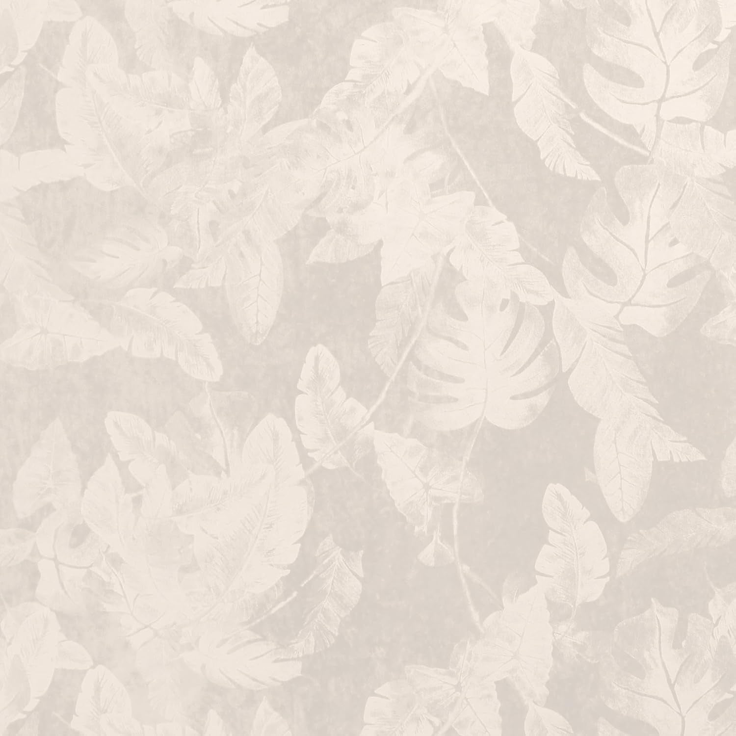 Velvet Curtains 63 Inches 2 Panels Luxury Room Darkening Curtains for Bedroom Floral Leaf Pattern Curtain Thermal Insulated Grommet Window Drapes, W52 X L63 Inches, Ivory