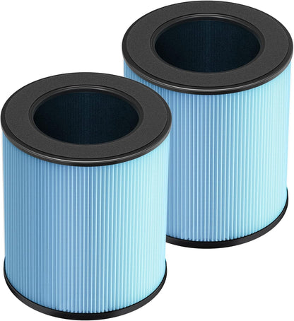 MK03 Air Filter Replacement - 2 Pack, 4-In-1 HEPA Filter Compatible with POMORON MJ003H Air Purifier, Replaces MG03JHLX/DH-JH03/MJ003H-RF