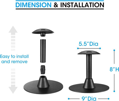 8 Inch Support Pole for Outdoor Flat Top Grill Griddle Cover and Patio Furniture Cover, Durable Rustproof Plastic Dome Prop Support Rack, Prevent Rain and Snow from Collecting on Top