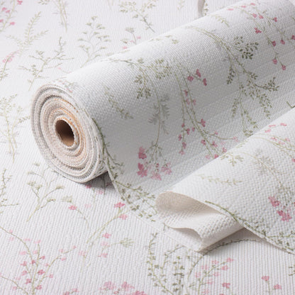 Floral Drawer and Shelf Liner for Cabinets, Non-Adhesive and Strong Non-Slip Flower Shelf Cabinet Drawer Liners for Kitchen,Table,Bookshelves,Waterproof Cupboard Liners,12In X 10FT