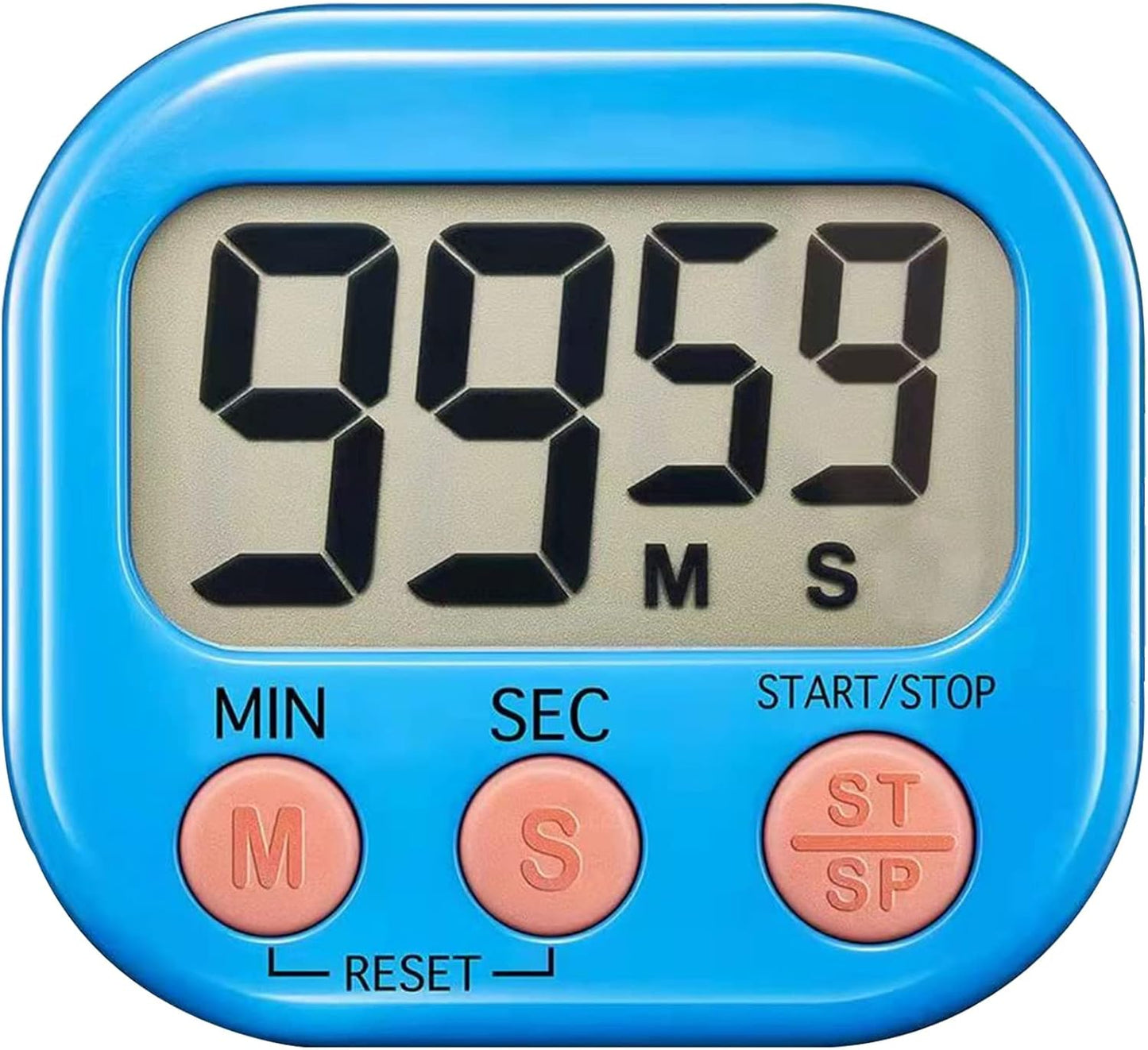 Timer for Kids,Oversized Display,Kitchen Timer Digital,Magnetic Back,Loud Ring,Stand for Cooking,Classroom,Bathroom,Teachers,Kids（Blue）