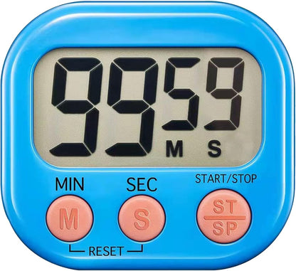 Timer for Kids,Oversized Display,Kitchen Timer Digital,Magnetic Back,Loud Ring,Stand for Cooking,Classroom,Bathroom,Teachers,Kids（Blue）