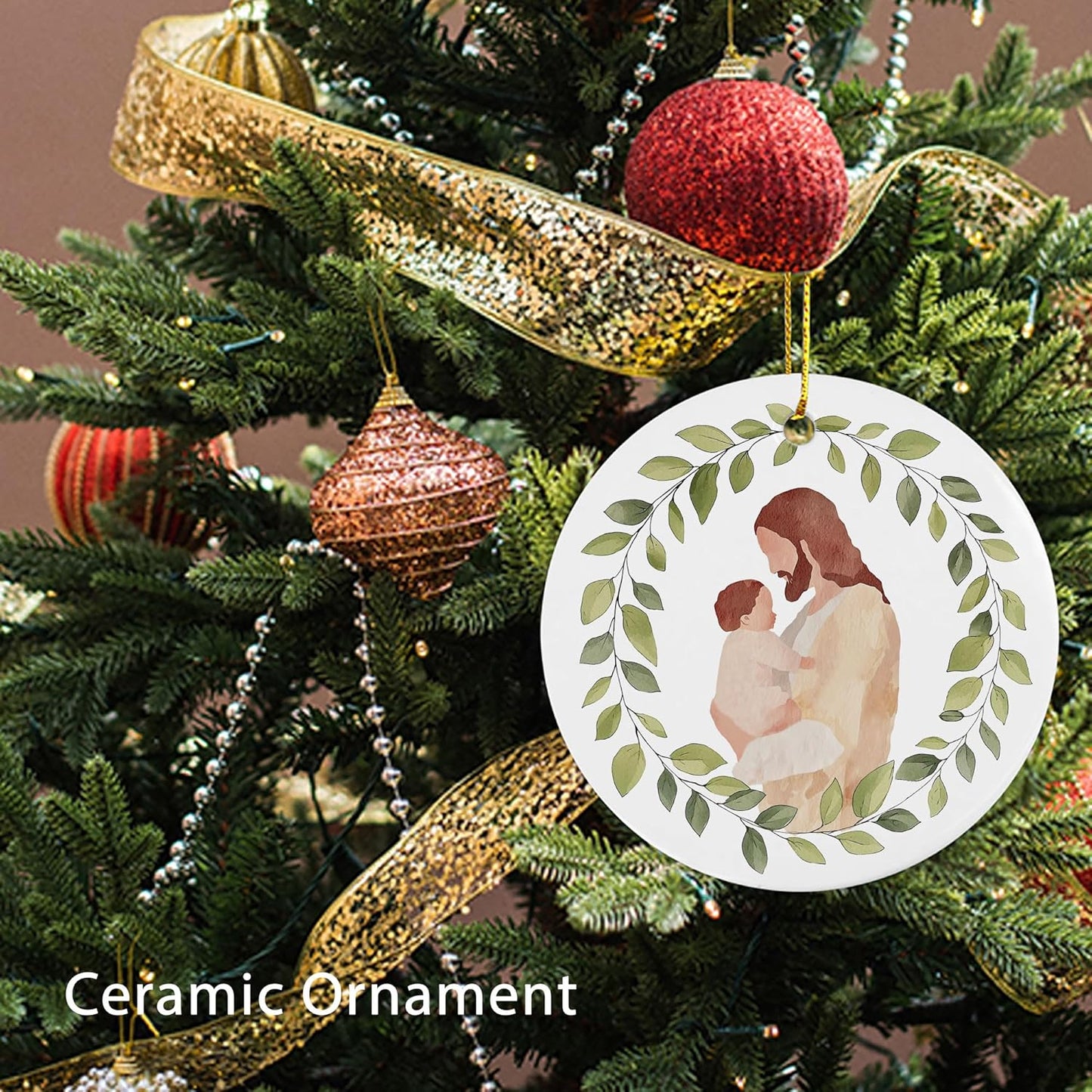 Miscarriage Baby Loss Ornament, Jesus Christ Holding Baby Ornament, Miscarriage Ceramic Gift, Baby Loss Gift, Baby Loss Sympathy Gift, Miscarriage Keepsake