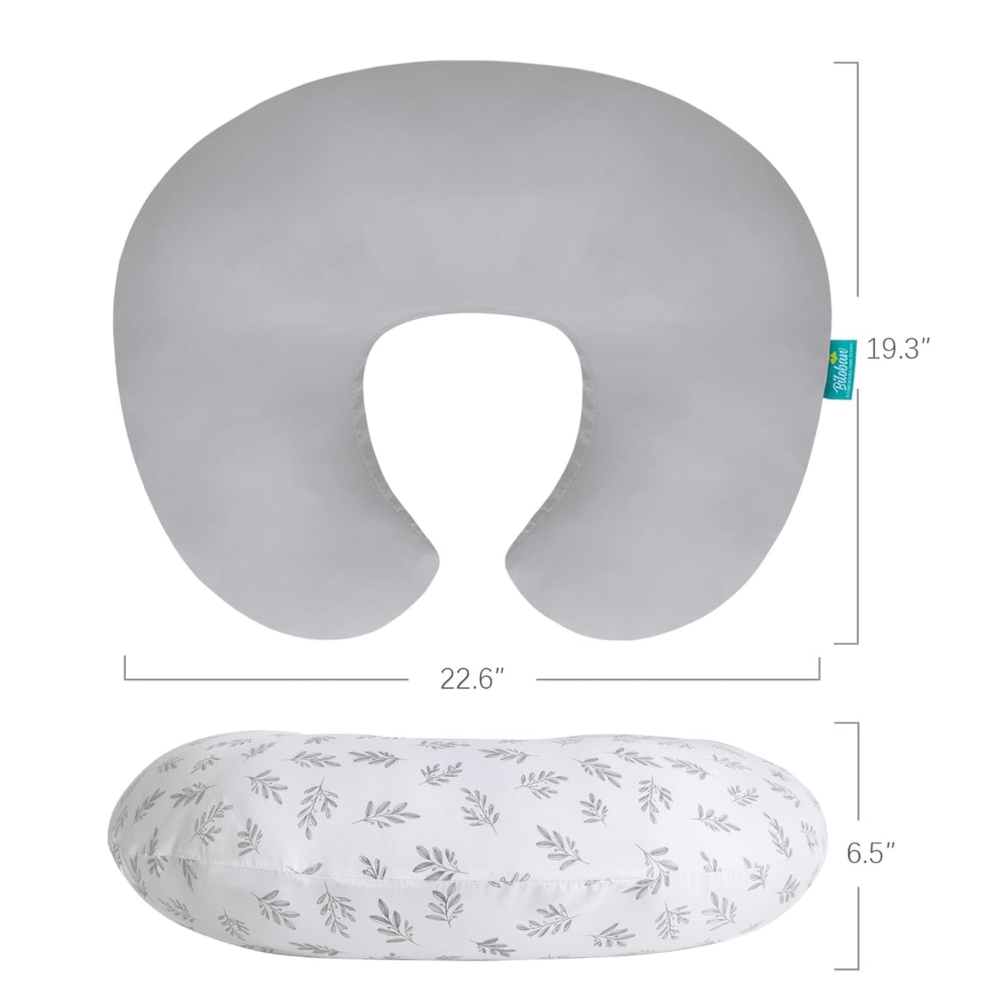 Nursing Pillow Cover 2 Pack Fit for Boppy Pillow, Breathable & Skin-Friendly Nursing Slipcovers for Breastfeeding Mom, Comfortable & Machine Washable Nursing Covers
