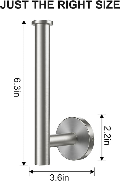 Towel Holder for Bathroom Wall & Toilet Paper Holder Wall Mount Silver Bathroom Toilet Paper Roll Holders 304 Stainless Steel Tissue Holder