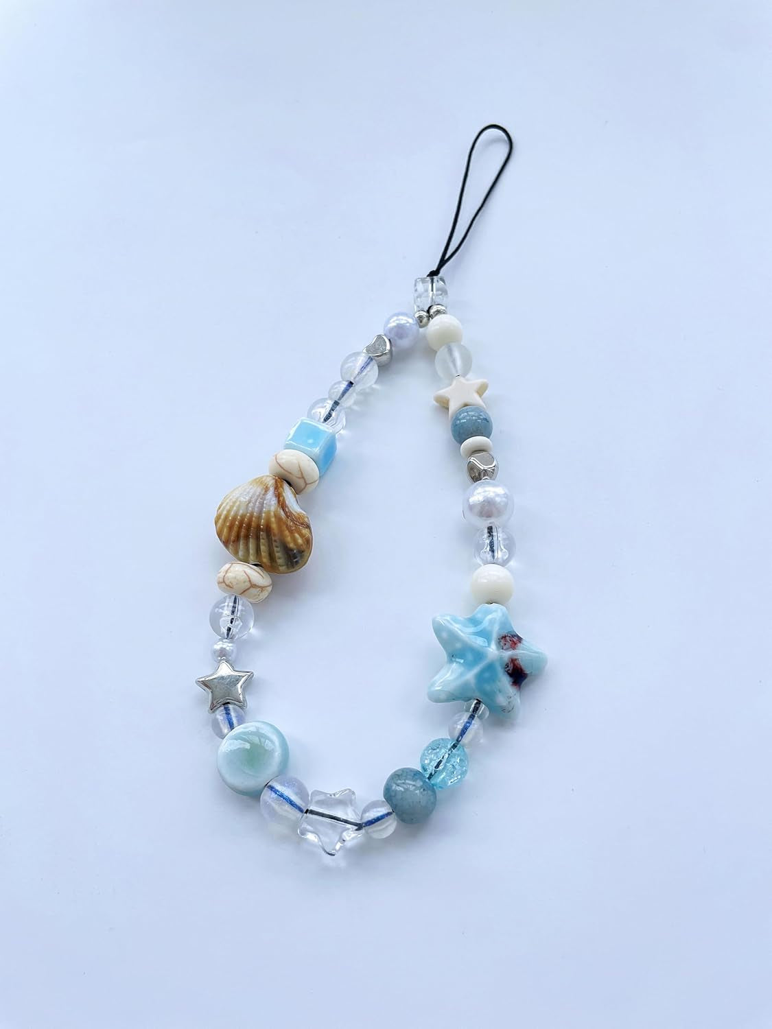 Beaded Camera Wrist Strap Cute Digital Camera Charm Lanyard Phone Charms Strap Beaded Camera Chain for Phone Bag Keychain