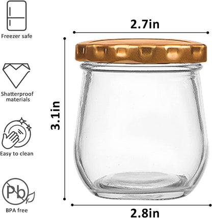 40-Pack 6 oz Mason Jars with Lids - Perfect for Canning, Jams, Honey, Wedding Favors, Shower Gifts, and DIY Spice Storage