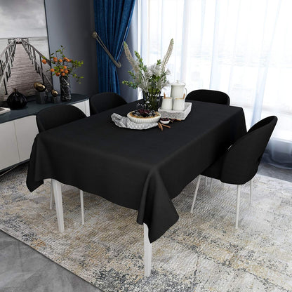 Vinyl Tablecloth for Picnic Camping Outdoor, 100% Waterproof Oil-Proof Spill-Proof PVC Table Cloth, Wipeable Thick Square Tablecloth Cover (54 X 54 Inch, Grey Blue)