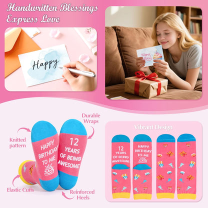 12Th Birthday Gifts for Girls, Birthday Gifts for 12 Year Olds Girls Daughter, Cute Presents for 12 Year Old Girl, Niece, Granddaughter, Sister, Friend, Teens, 12Th Girl Bday Decorations