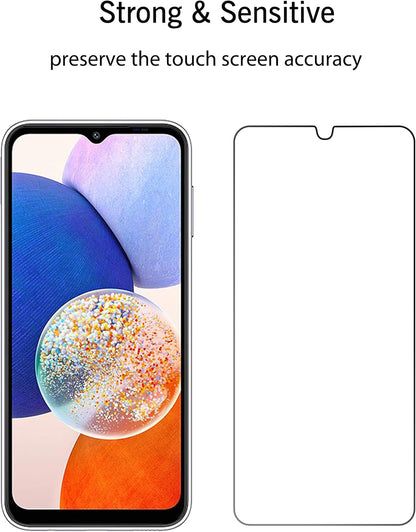 Screen Protector for Galaxy A14 5G/A13 5G/A12 4G 5G/A12 Nacho/A32 5G/A42/A02/A02S/A03/A03S/A03Core/M12 [0.33Mm] Tempered Glass 3Pack Ultra Clear Anti-Scratch Case Friendly…