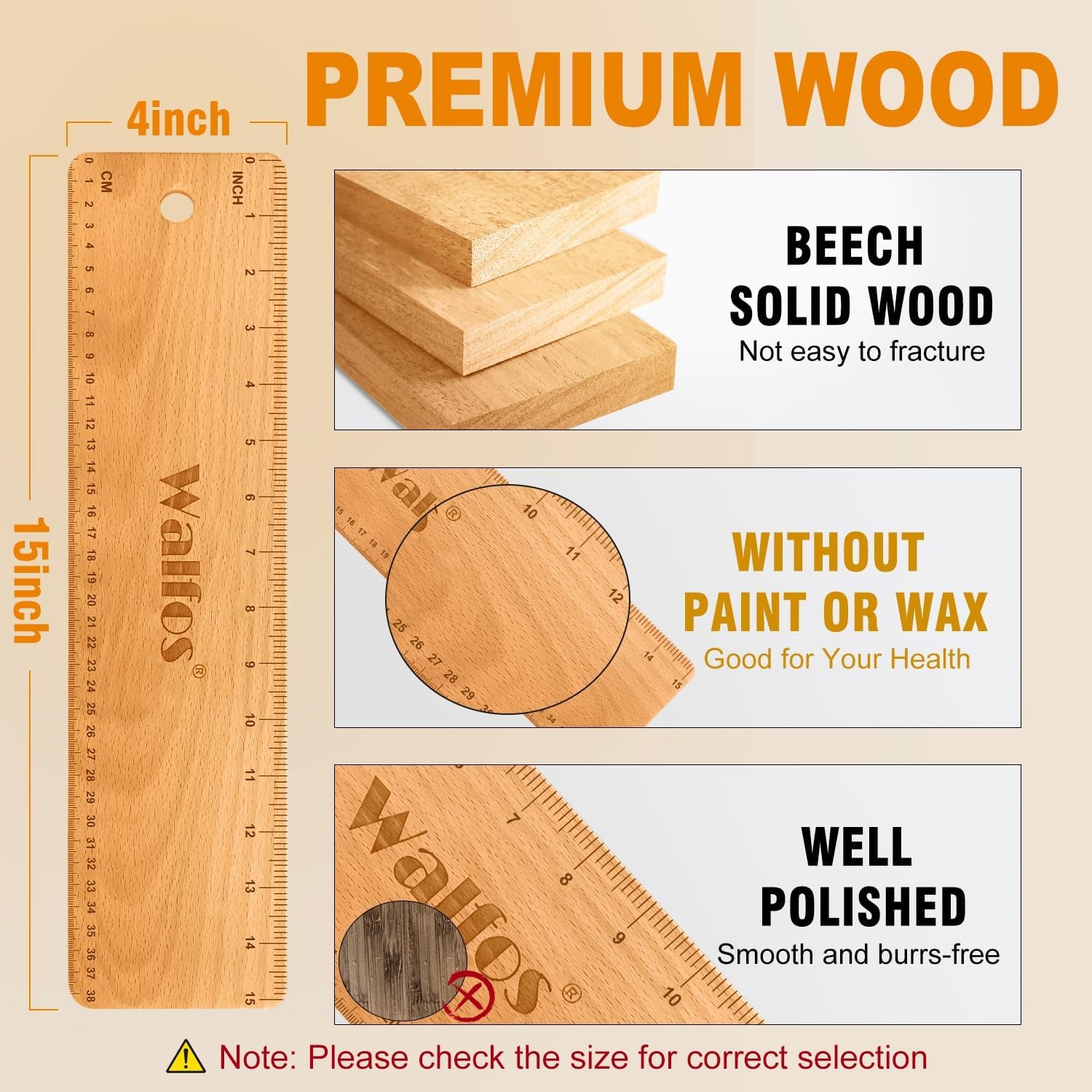 Baguette Transfer Peel 15 Inch, Baguette Flipping Board for French Bread Baking