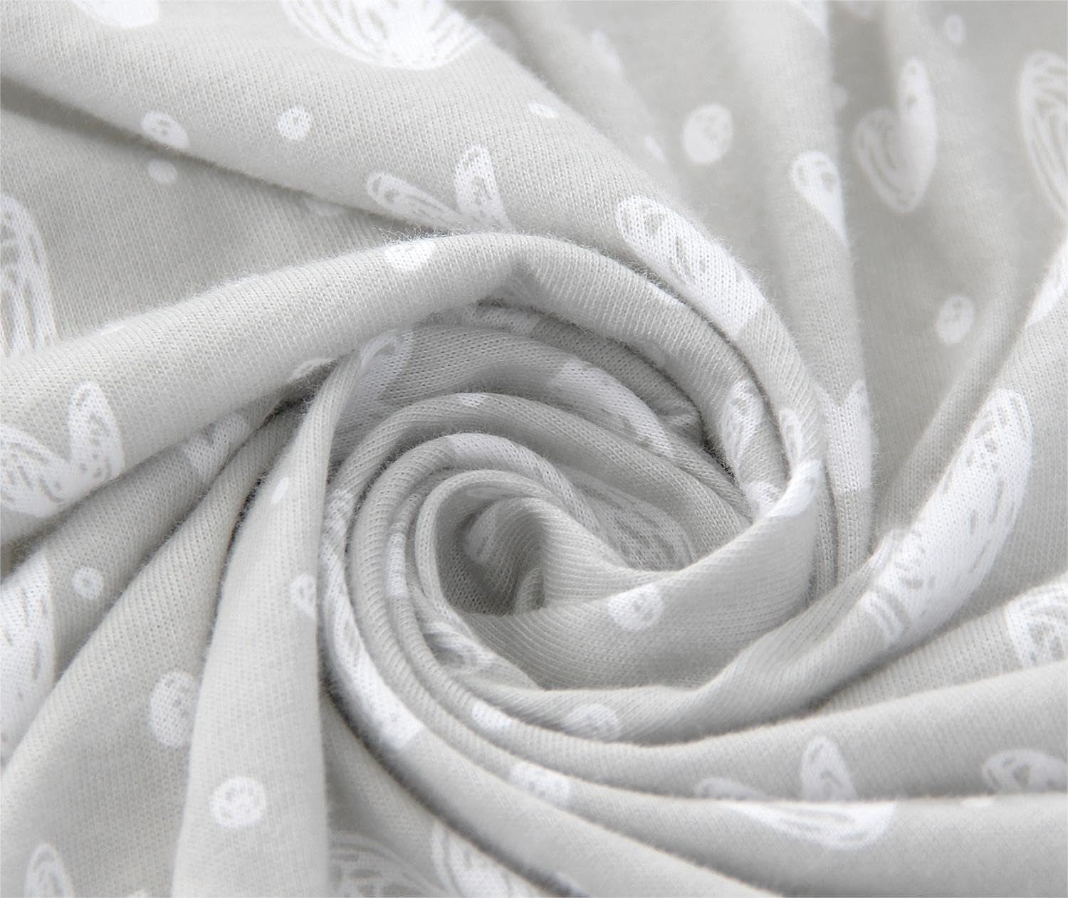 Pregnancy Pillow Cover U-Shaped, Super Soft Replacement Cover for Maternity Pillow, Full Body Asymmetric Pregnancy Pillow Case, Universal Fit, Grey Hearts Print