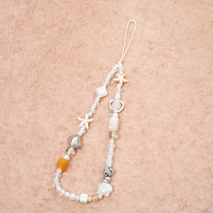 Beaded Camera Wrist Strap Cute Digital Camera Charm Lanyard Phone Charms Strap Beaded Camera Chain for Phone Bag Keychain