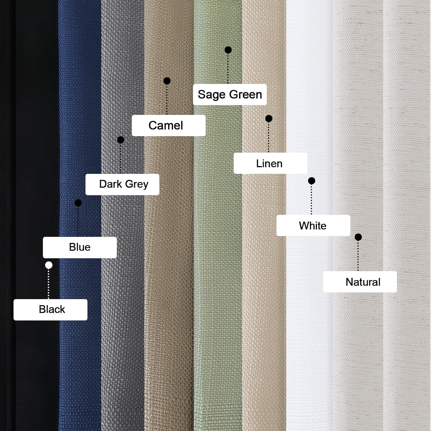 Bob 2 Panels Sage Green Kitchen Curtains Sets for Windows 36 Inch Length, Faux Linen Textured Short Cafe Curtains Tiers for Kitchen, Rod Pocket Small Window Drapes for Bathroom, 30Wx36L Inch