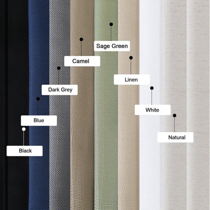 Bob 2 Panels Sage Green Kitchen Curtains Sets for Windows 36 Inch Length, Faux Linen Textured Short Cafe Curtains Tiers for Kitchen, Rod Pocket Small Window Drapes for Bathroom, 30Wx36L Inch