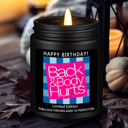 Birthday Dad Candle Gifts for Men, Happy Fathers Day Gift Ideas for Him Her, Funny Lavender Scented Lavender Candles