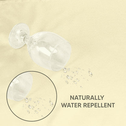 2 Pack 6 Foot Rectangle Table Cloth [60X102 Inches, Ivory] Stain and Wrinkle Resistant Tablecloth Washable Polyester Cover for Dining, Buffet Parties, Picnic and Weddings