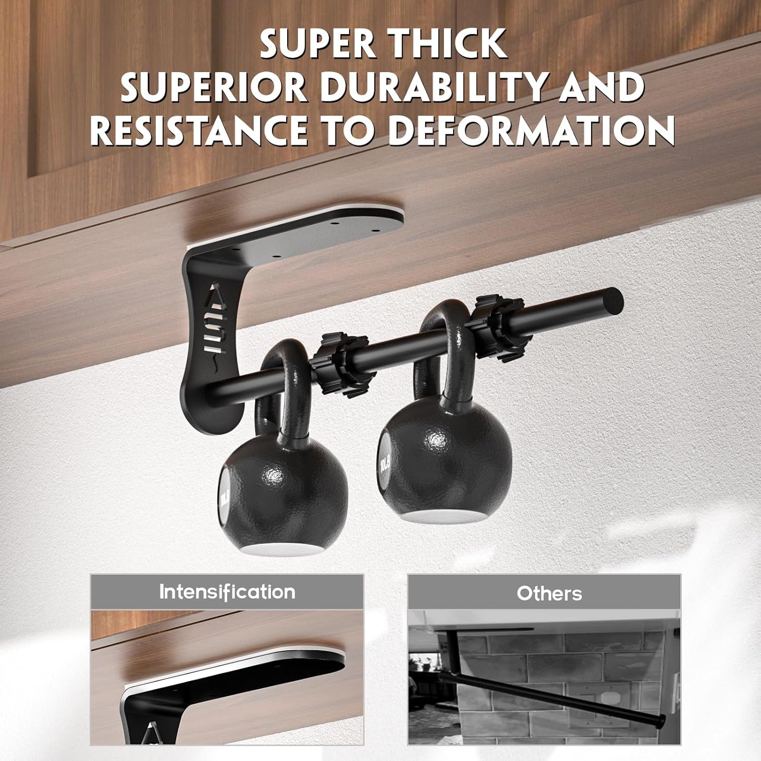 Black One-Hand Paper Towel Holder, Self-Adhesive or Screw-In, Stainless Steel, under Cabinet or Wall Mount, Space Saving, One-Hand Tear, Mute Design