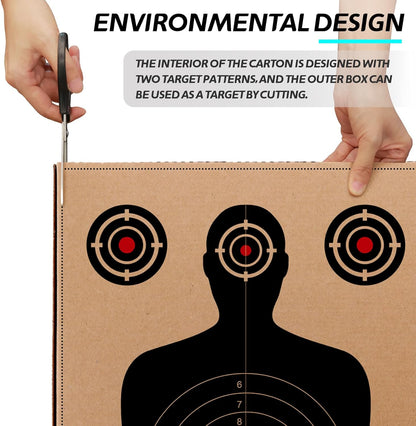 Shooting Target Stand Base with Wooden Board- for Paper Target Sheet Archery Cardboard Targets, Target Holder with Adjustable Base - H Shape - USPSA/IPSC - IDPA Practice