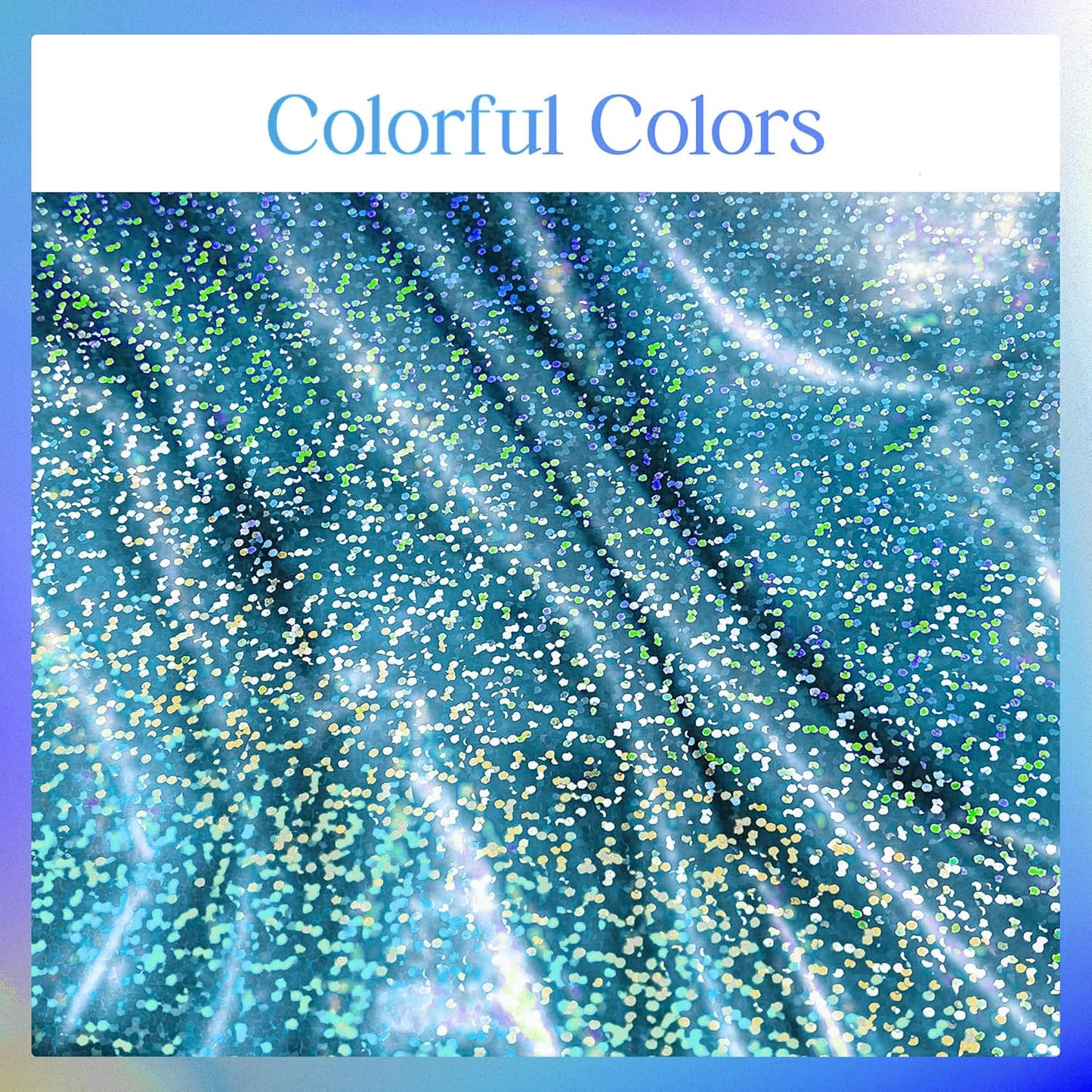 Blue Holographic Laser Tablecloth, 40" x 108", Plastic Party Table Cover for Winter Ocean Princess Birthday, Wedding, Baby Shower, and Christmas Celebrations