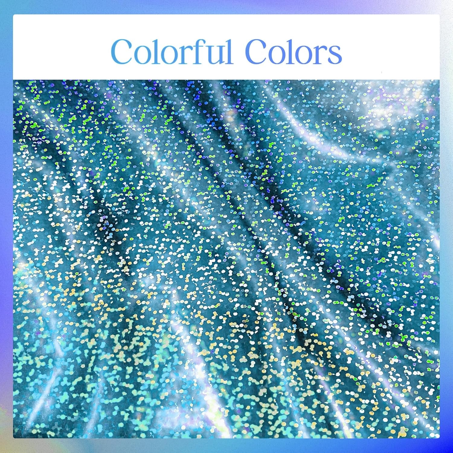 Blue Holographic Laser Tablecloth, 40" x 108", Plastic Party Table Cover for Winter Ocean Princess Birthday, Wedding, Baby Shower, and Christmas Celebrations