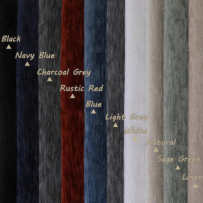 Chenille Black Curtains 72 Inch Length 2 Panels, Light Filtering Luxury Window Curtains, Back Tab Privacy Soft Velvet Window Curtain Drapes for Bedroom Living Room, 40" Wx72 L