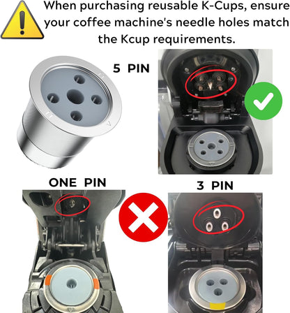 Reusable K Cups for Ke K Supreme Refillable K Cups for Ke K Supreme plus Coffee Maker (New 1 Pack)