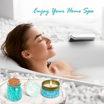 Nurse Gifts for Women, Nurses Week Gifts, Nurse Appreciation Gift for New, Graduation, Birthday - 16 Oz Glass Cup Gift Set