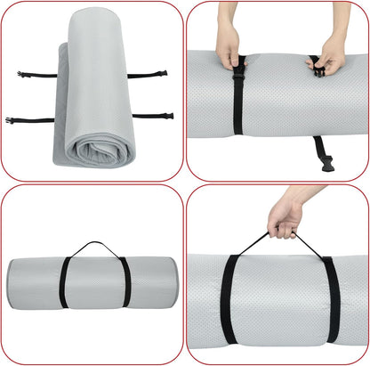 Quilted Foam Mattress Topper Pad, Non-Slip Super Soft Comfortable 75"X30", Cool Sleeping Pad for Camp Cot/Rv Bunk/Narrow Twin Beds