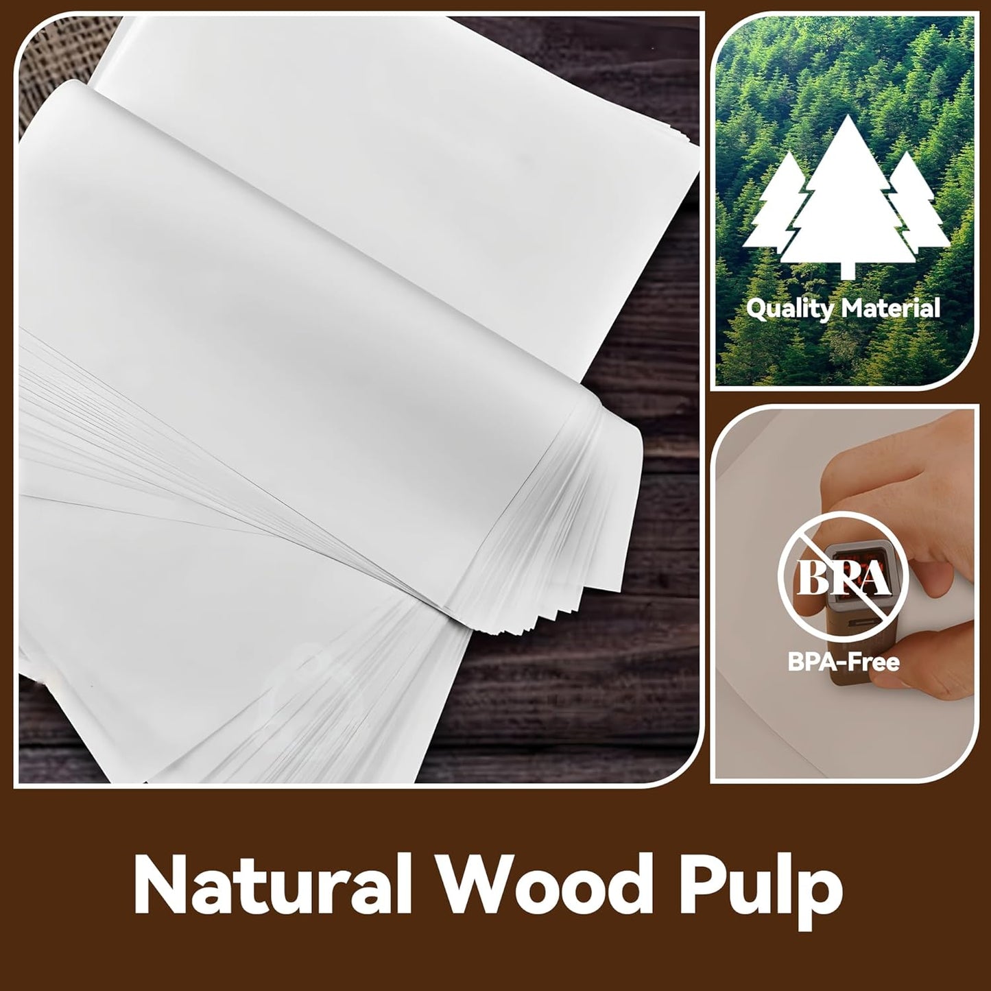 100Pcs Air Fryer Parchment Paper Squares Baking Parchment for Cuisinart Air Fryer, White