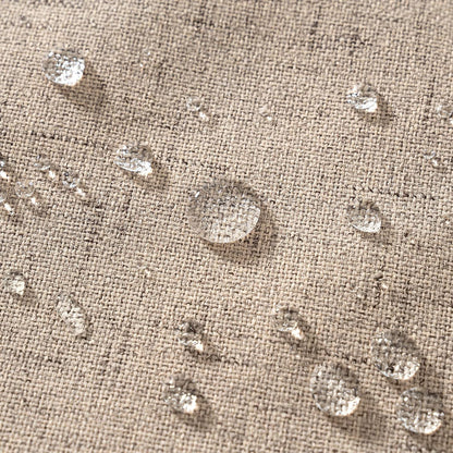 Pack of 2 Outdoor Throw Pillow Covers Waterproof Decorative Soft Pillowcases Linen Farmhouse Square Cushion Shams for Patio Balcony Couch Garden 20X20 Inch，Khaki