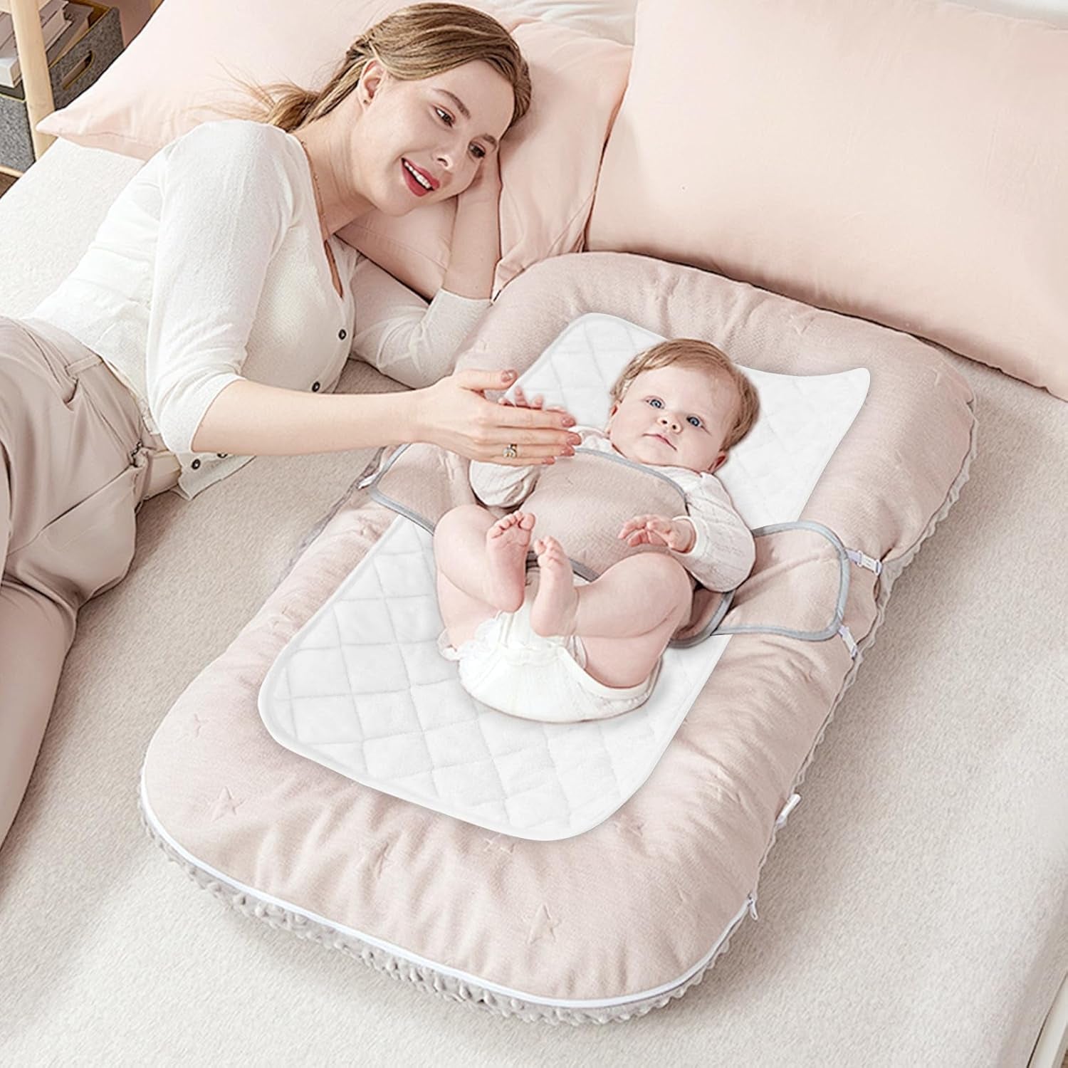 Changing Pad Liner - 5 Pack (Improved Thickness) 14" X 26" Superior Viscose Terry Surface, Waterproof & Absorbent Diaper Changing Pad Liners