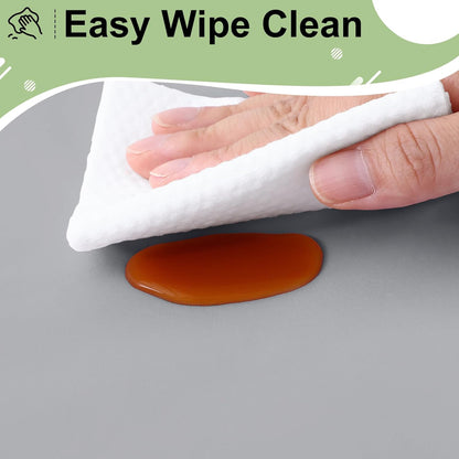 6 Packs Disposable Plastic Table Cloth, 54 X 108 Inch Waterproof Rectangle Tablecloth, Leakproof & Sturdy Decorative Table Covers for Picnic, Party and Outdoor, Grey