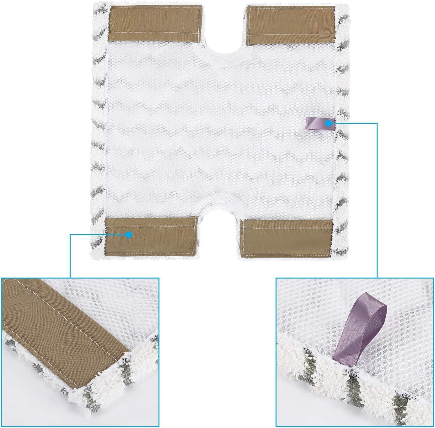 Replacement Steam Mop Pads (4 Pack) for Shark Lift-Away Pro & Shark Genius Mop Systems Compatible with Models S3973, S3973D, S3973WM, S5001, S5002Q, S5003A, S5004, S5004W, S6001W, S6001WM, S6002, S6002C, S6003D, S6003W