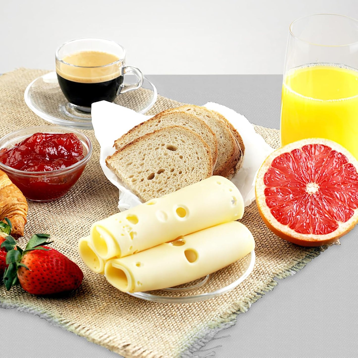 Rectangle Vinyl Tablecloth, Waterproof Spillproof Plastic Flannel Backed Table Cloth, Wipe Clean Table Cover for Dining, Buffet Parties and Camping (Light Grey, 54" X 78")