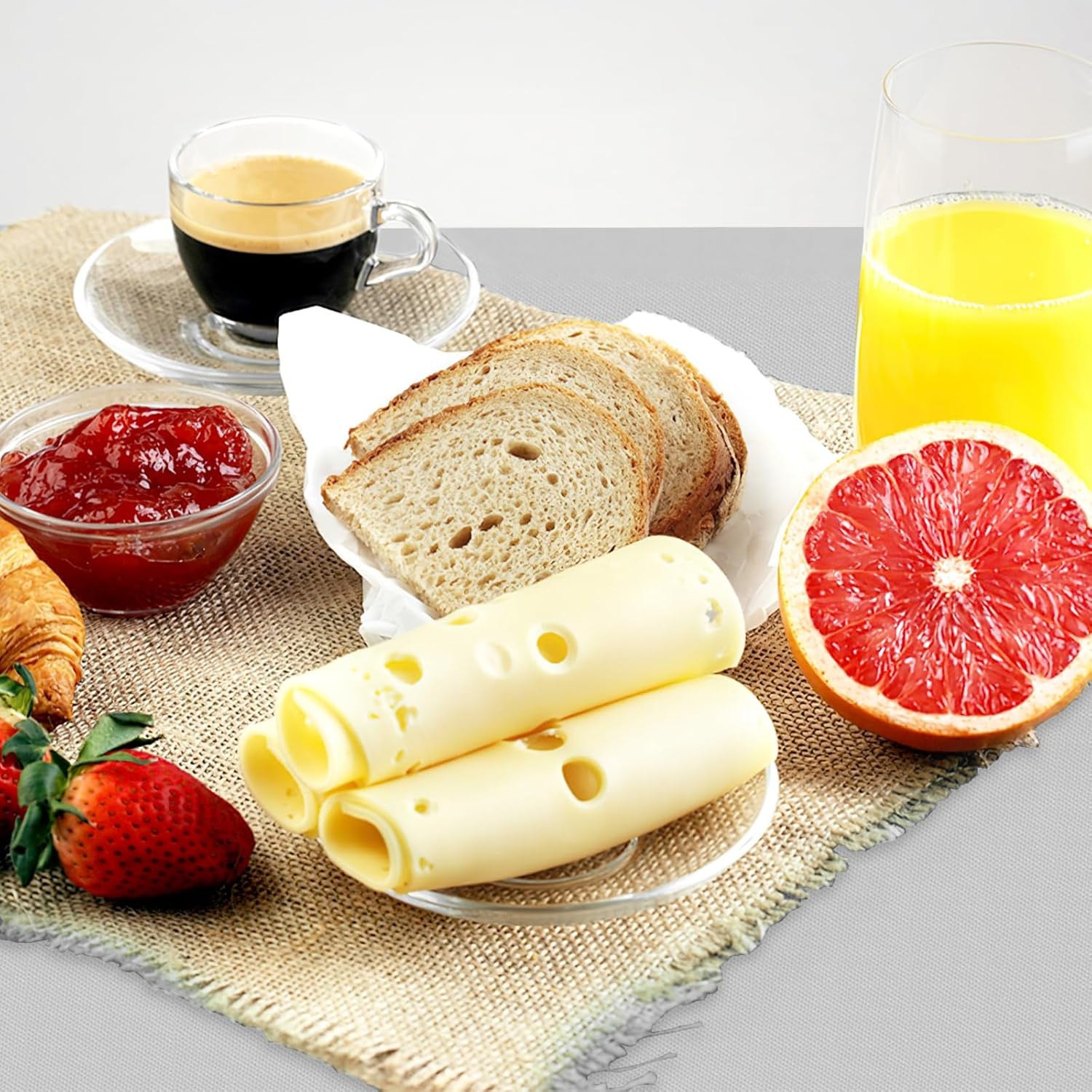 Rectangle Vinyl Tablecloth, Waterproof Spillproof Plastic Flannel Backed Table Cloth, Wipe Clean Table Cover for Dining, Buffet Parties and Camping (Light Grey, 54" X 78")