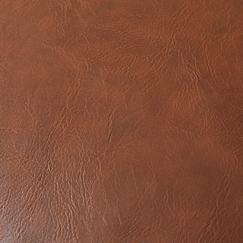 Faux Leather Boho Decorative Throw Pillow Covers, Thick Modern Solid Square Cushion Case Set for Couch Sofa Bedroom Car Living Room (12X20 Inch/30X50 Cm, Brown)