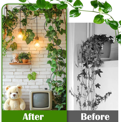 18 Pcs Chain Trellis for Climbing Plants Indoor Outdoor,Wall Plant Vine Climbing Support for Potted Plants,Houseplant Accessorie for Climbing Plants Pertains to Monstera,Pothos,Ivy,Wisteria
