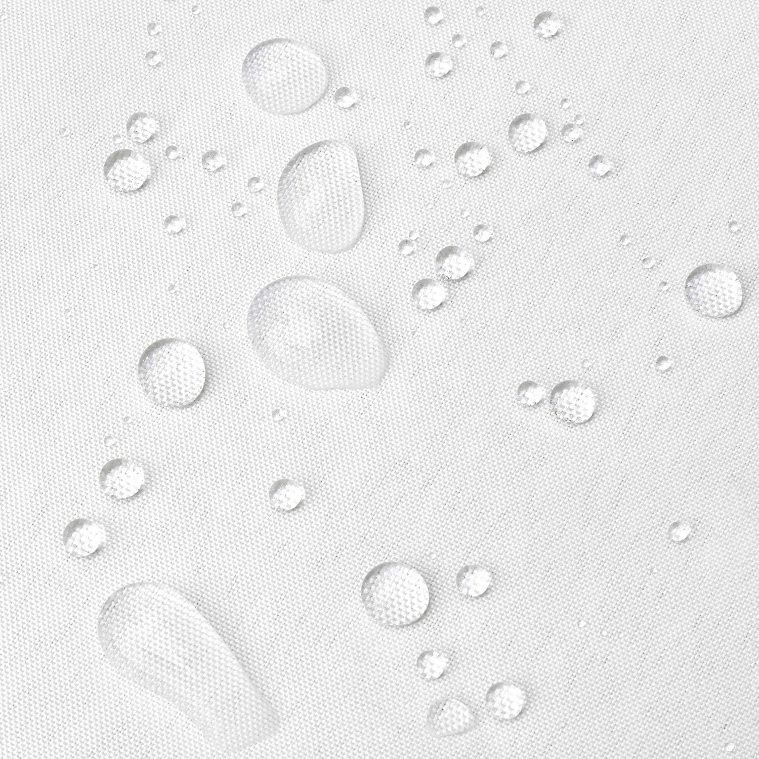 Waterproof Fabric Snap in Shower Curtain Liner Replacement with Magnets 70" X 54" - Removable & Detachable to Wash - White, 70X54