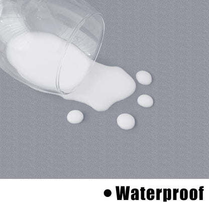 Rectangle Vinyl Tablecloth, Waterproof Spillproof Plastic Flannel Backed Table Cloth, Wipe Clean Table Cover for Dining, Buffet Parties and Camping (Grey, 54" X 78")