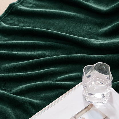 Extra Large Forest Green Fleece Throw Blanket - 300GSM Super Soft and Warm, Cozy and Lightweight for All Season Use, 50x70 Inches