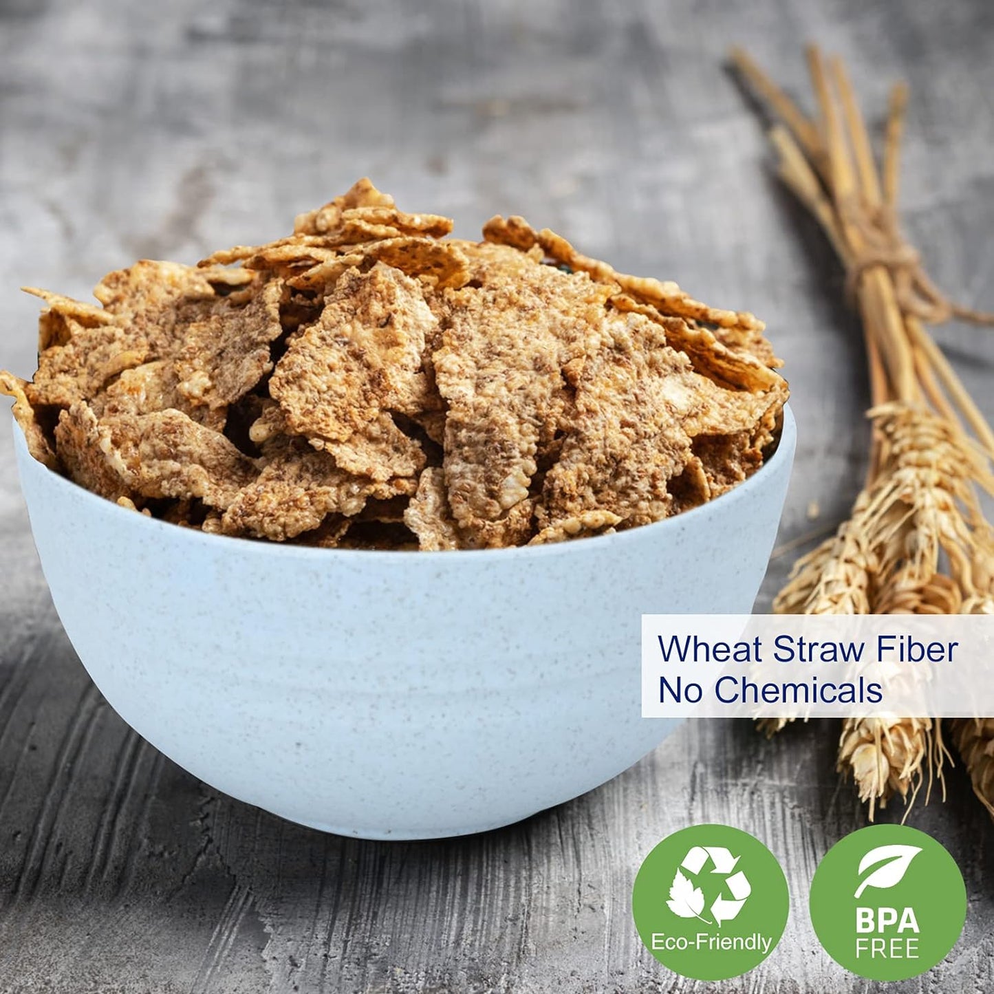 Cereal Bowls 24 OZ Microwave and Dishwasher Safe Bowl Bpa-Free Eco-Friendly Bowl Sets Mixed Color for Cereal, Salad, Soup, Rice[Set of 8]