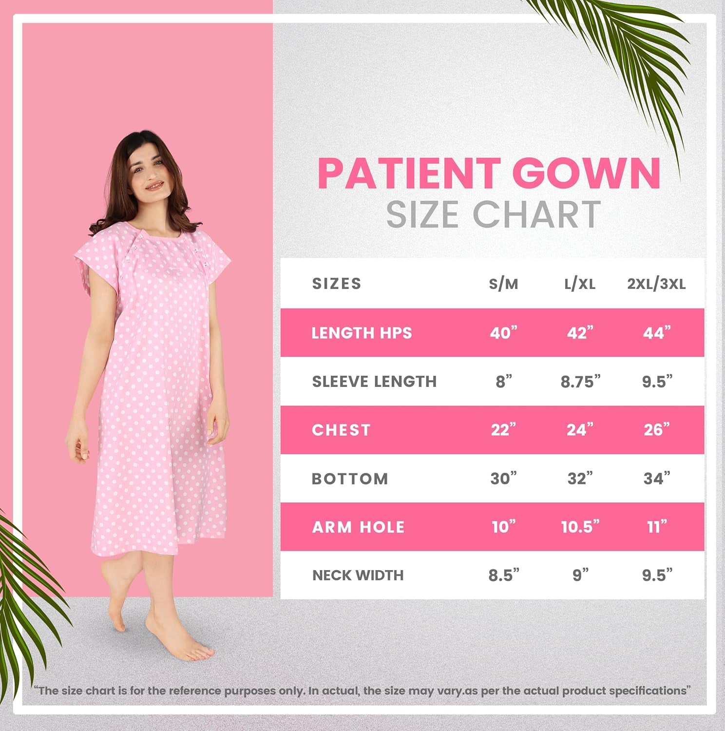 Women'S Hospital Gown Soft Comfortable and Stylish Patient Gown
