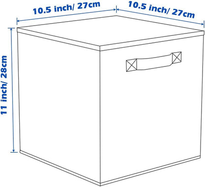 Foldable Fabric Storage Cubes and Cloth Organizer Drawer for Closet and Toys, 6 Pack (6 Colors)