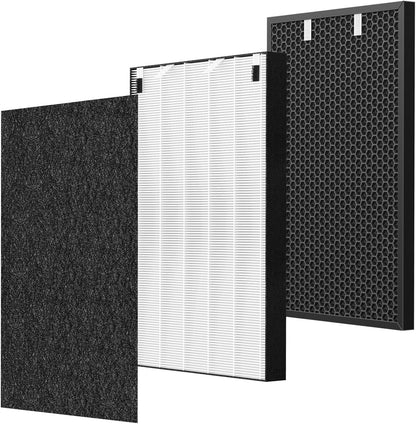 Air 320 Filter Replacement Set for Bissell Air320 and Air220 Models, Includes 1 HEPA Filter, 1 Pre-Filter, and 1 Carbon Filter, Compatible with Parts 2677, 2678, and 2804